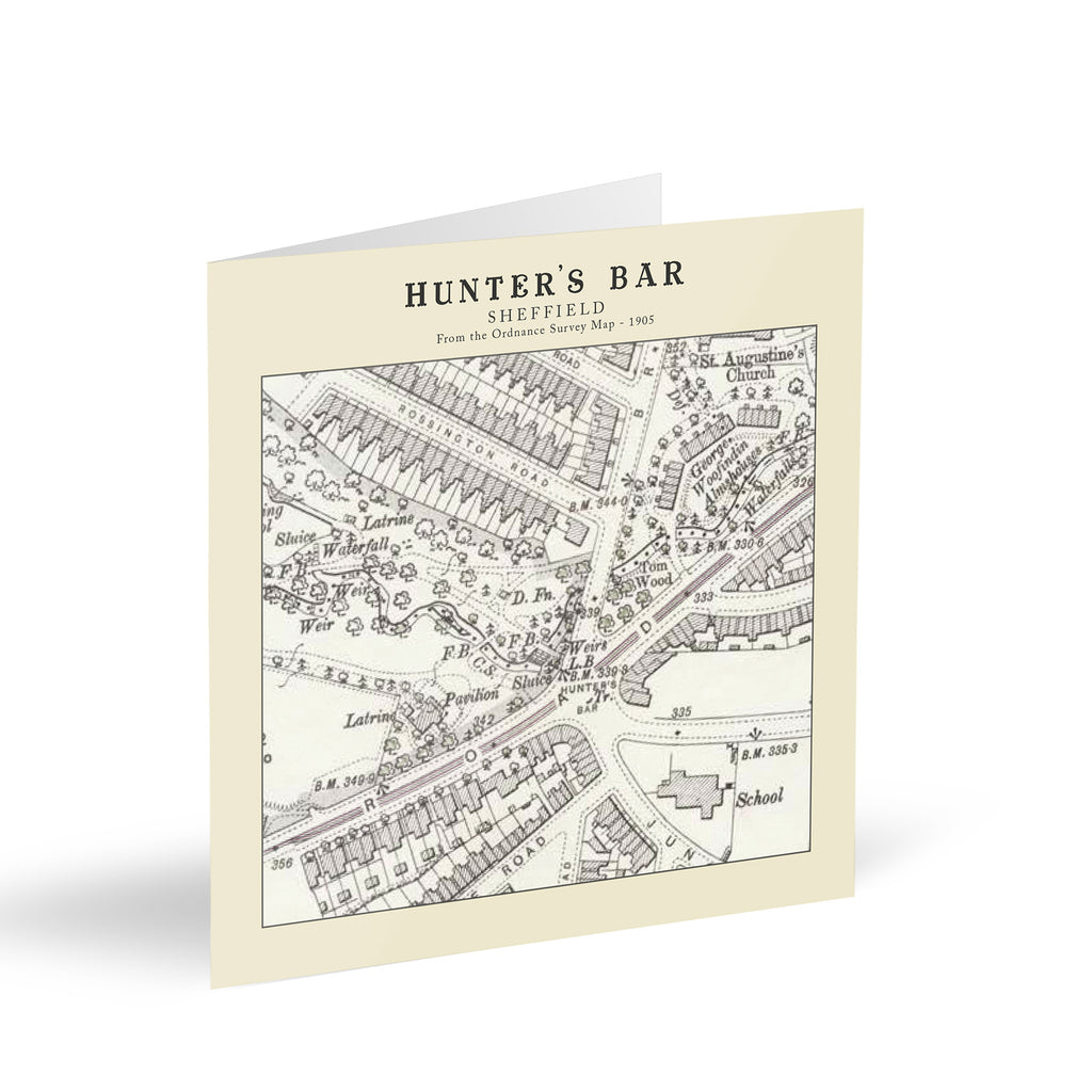 Hunter's Bar - Sheffield Card