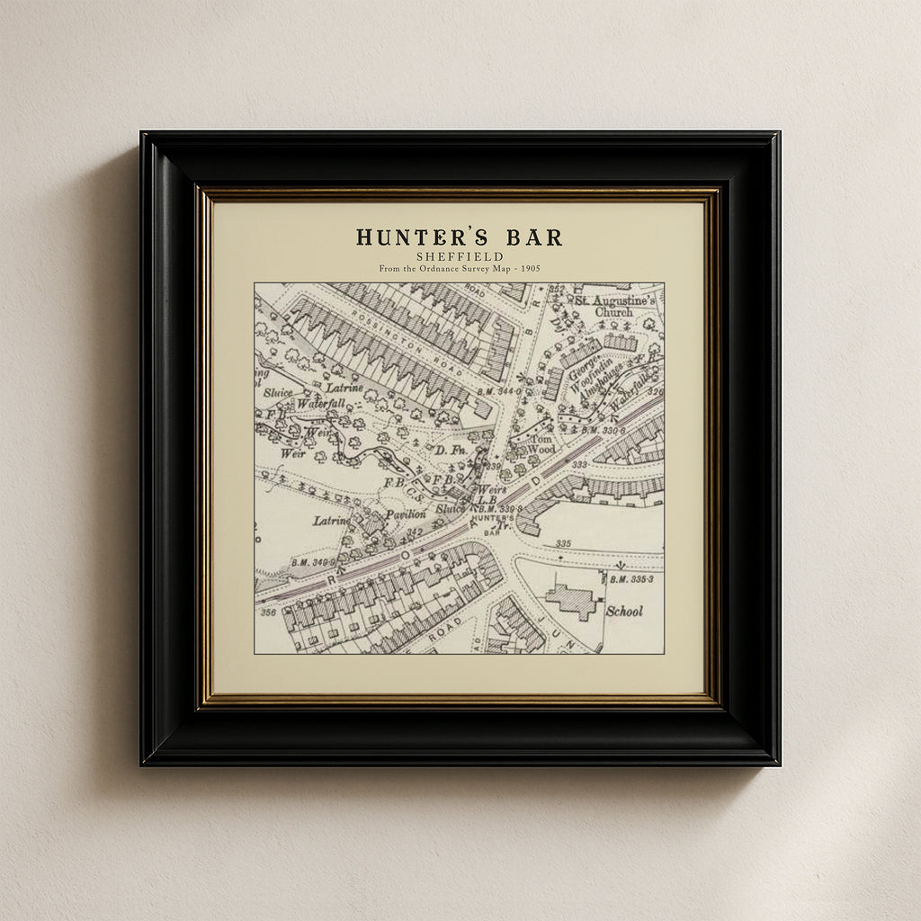 Hunter's Bar - Sheffield Card