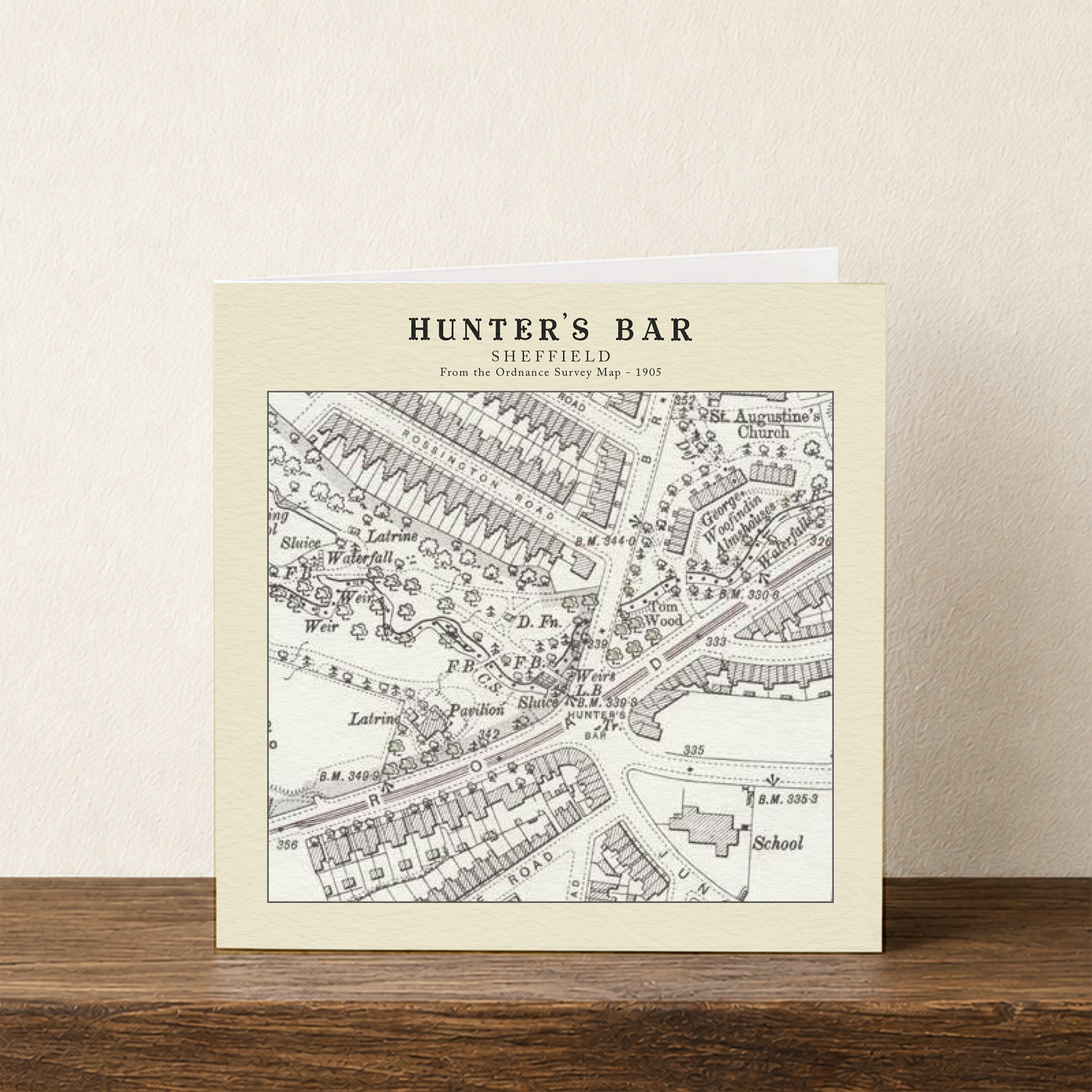 Hunter's Bar - Sheffield Card