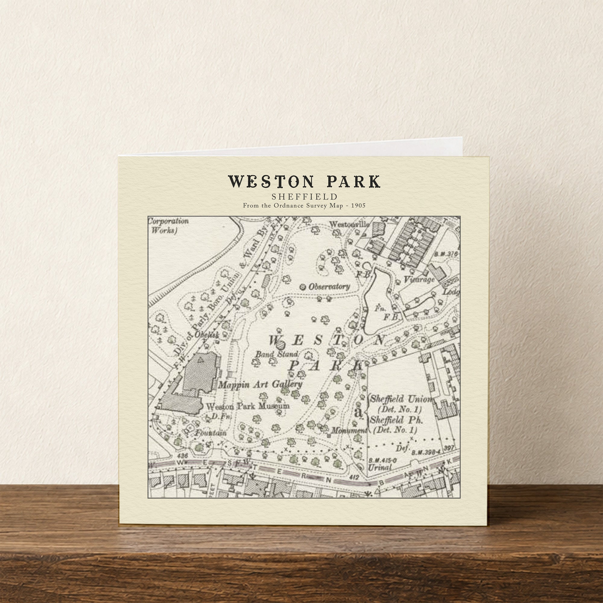 Weston Park - Sheffield Card